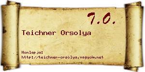 Teichner Orsolya névjegykártya